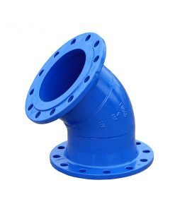 Blue 45 Degree Flanged Bend