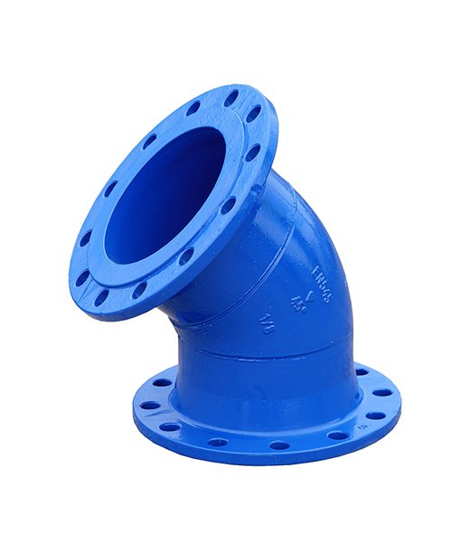 Ductile Iron Flanged 45 Degree Bend for Potable Water Automated