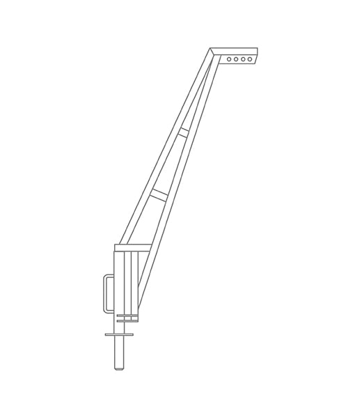 Lifting Davits Galvanised Steel Automated Environmental Systems