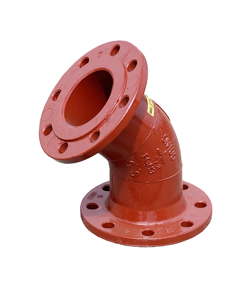 Ductile Iron Flanged 45 Degree Bend for Waste Water