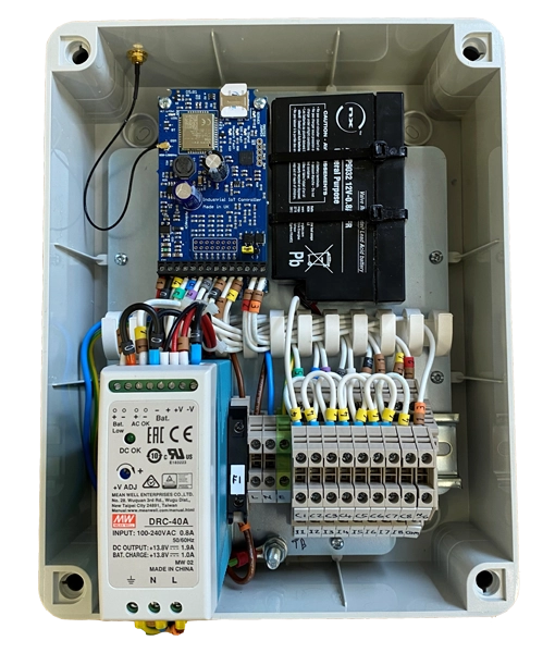 GSM SMS Text Dialler Pump Alarm with Battery Backup – Includes Five Year Pre-Paid SIM Card