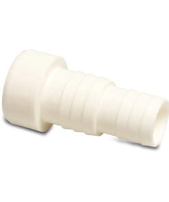 White Plastic Hose Tail - 50mm Glue Spigot to 32/38mm