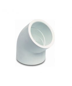White PVC 45° Elbow