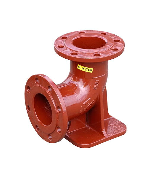 Ductile Iron Flanged Duckfoot Bend for Waste Water