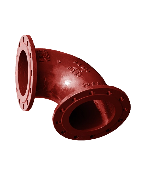 Ductile Iron Flanged Short Radius Bend for Waste Water