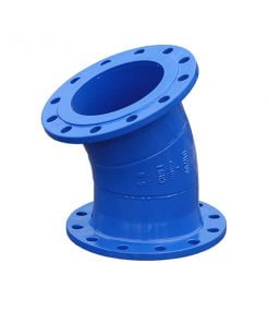 Ductile Iron Flanged 22.5 Degree Bend for Potable Water (Blue)