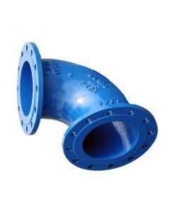 Ductile Iron Flanged Short Radius 90 Degree Bend for Potable Water (Blue)