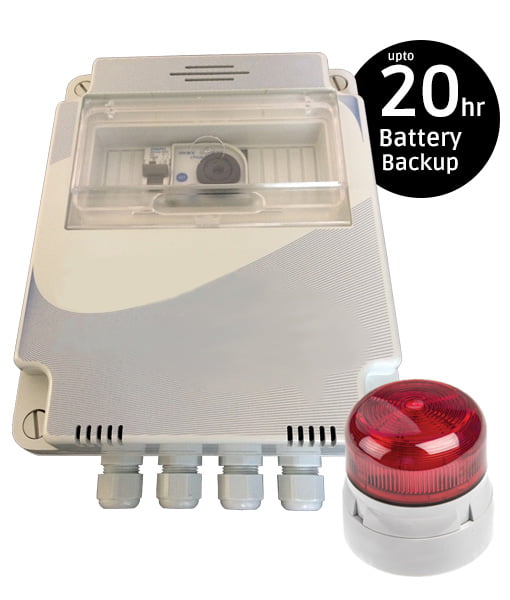 High Level Pump Alarm with Battery Backup & External Beacon Automated