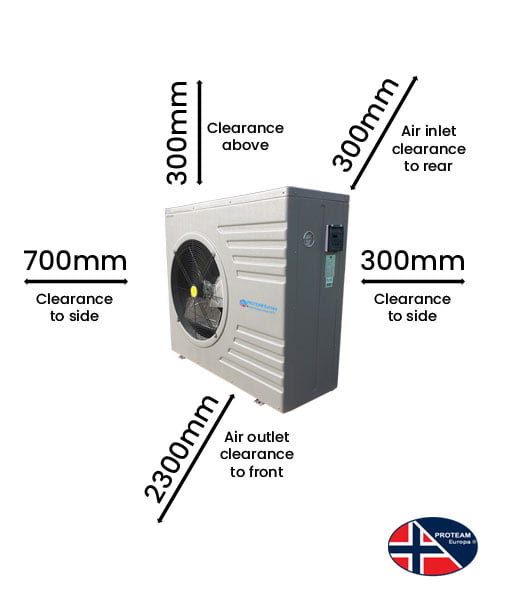 Proteam P21 26kW Swimming Pool Heat Pump - AES
