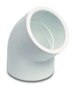 White PVC 45° Elbow