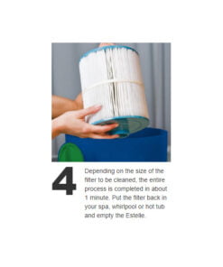 Clean your filter cartridge in four easy steps