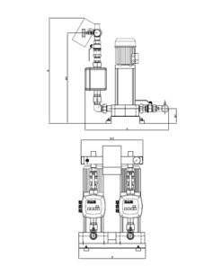 DAB 2 KVC AD Twin Pump Booster Set