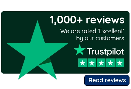 We have over 1,000 reviews on Trustpilot - read our customer reviews