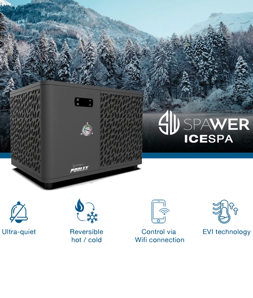 Poolex Ice Spa 7kW Inverter Heat Pump for Spas and Hot Tubs