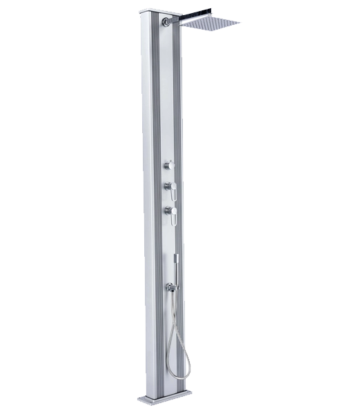 Poolstar Dada Straight Hybrid Shower - Aluminium