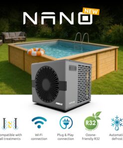 Poolex Nano Ultra Compact Heat Pump with Wi-Fi for Above-Ground Swimming Pools