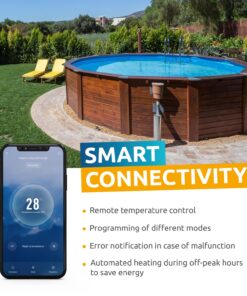 Poolex Nano Ultra Compact Heat Pump with Wi-Fi for Above-Ground Swimming Pools
