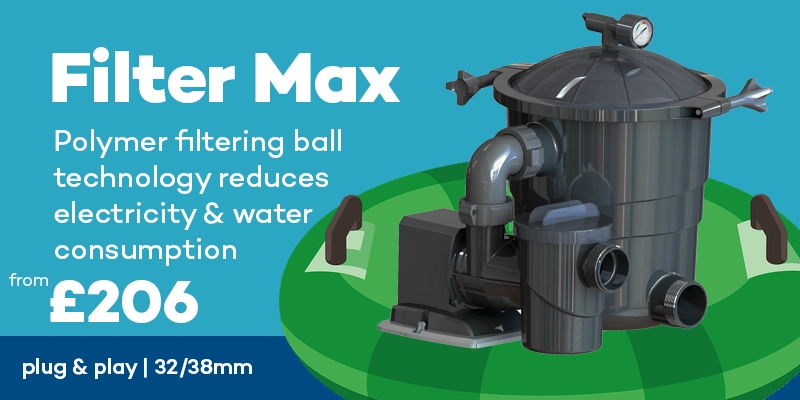 Poolex Filter Max Pump & Polymer Ball Filtration Set