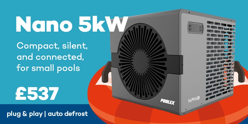 Poolex Nano Compact Heat Pump with Wi-Fi for Above-Ground Pools