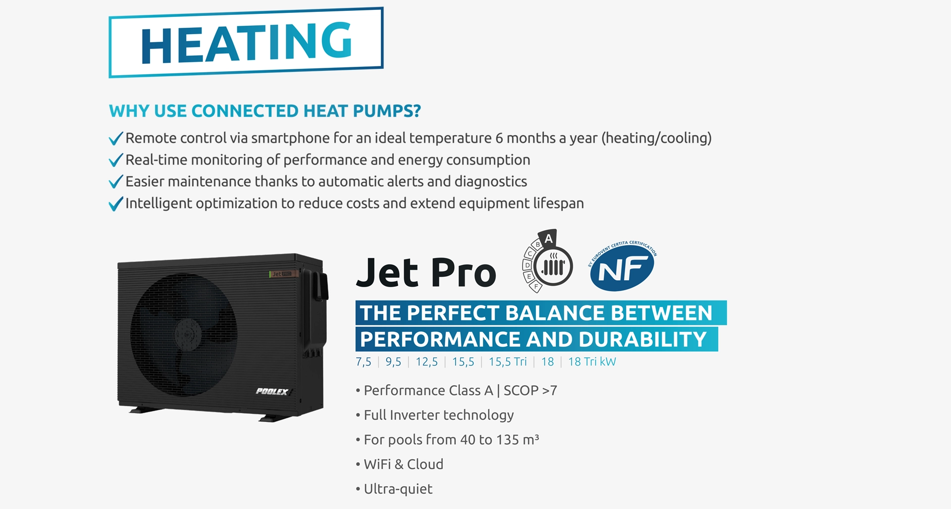 Poolex Nexus - Thermal Regulation - Continuous climate checks balance heating and cooling output against real time operational data to maintain targeted temperatures