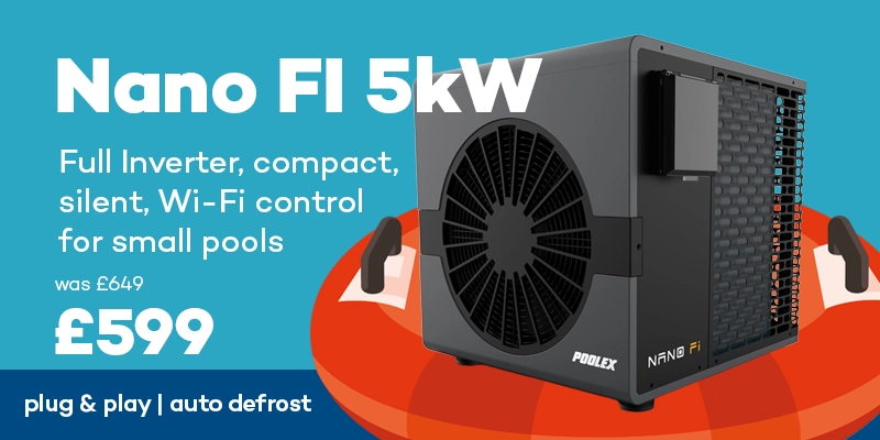 Poolex Nano FI Compact Full Inverter Heat Pump for Above-Ground Pools