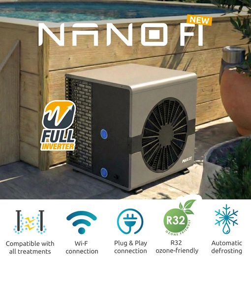 Poolex Nano FI Compact Full Inverter Heat Pump for Above-Ground Pools