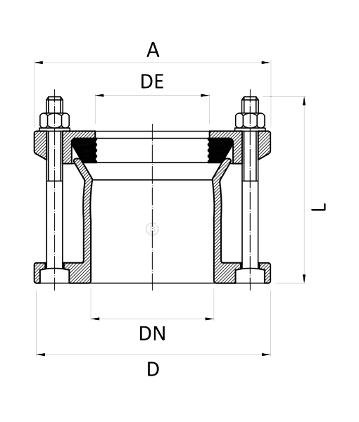Ductile Iron PN16 Universal Flange Adaptor